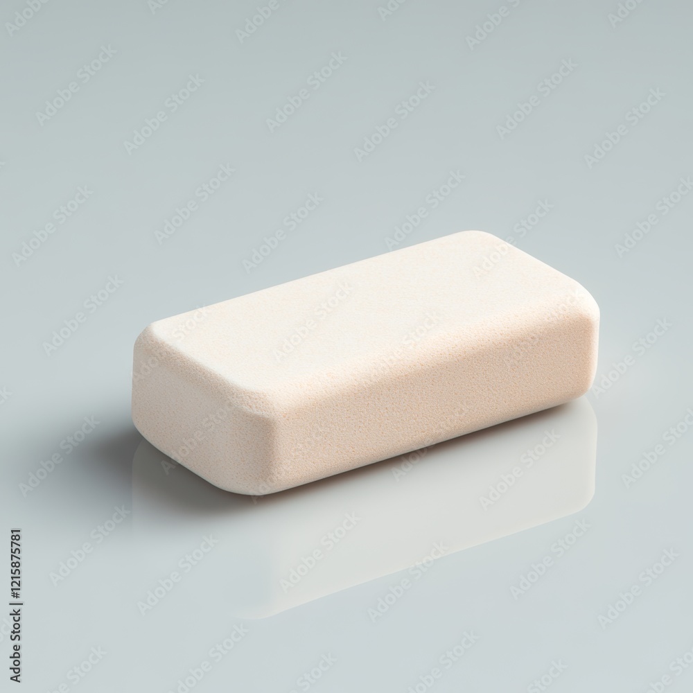 Beige Rectangular Sponge Eraser. Beige Rectangular Sponge Eraser.