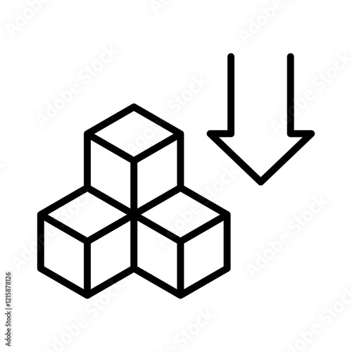 Low sugar icon line vector illustration design with trendy style