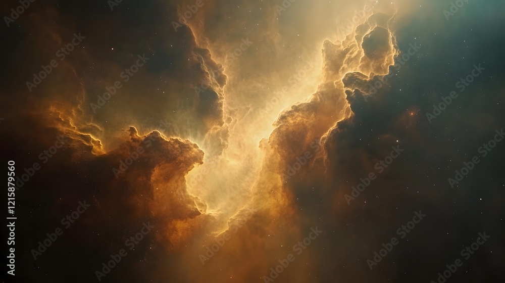 Naklejka premium 宇宙の美しい星雲