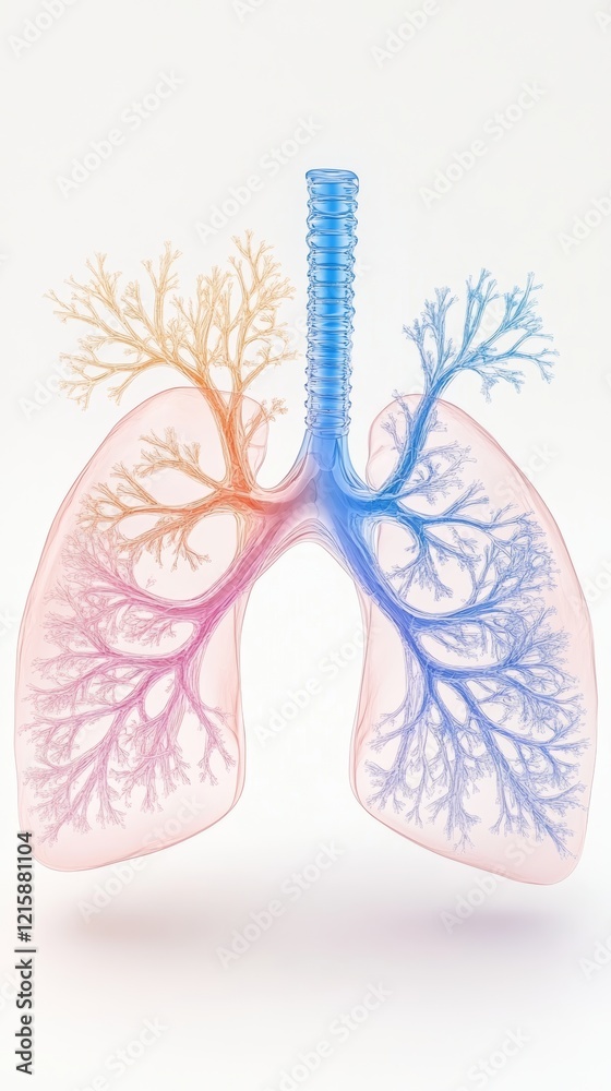 Human Lungs Anatomy - Respiratory System. Human Lungs Anatomy - Respiratory System.