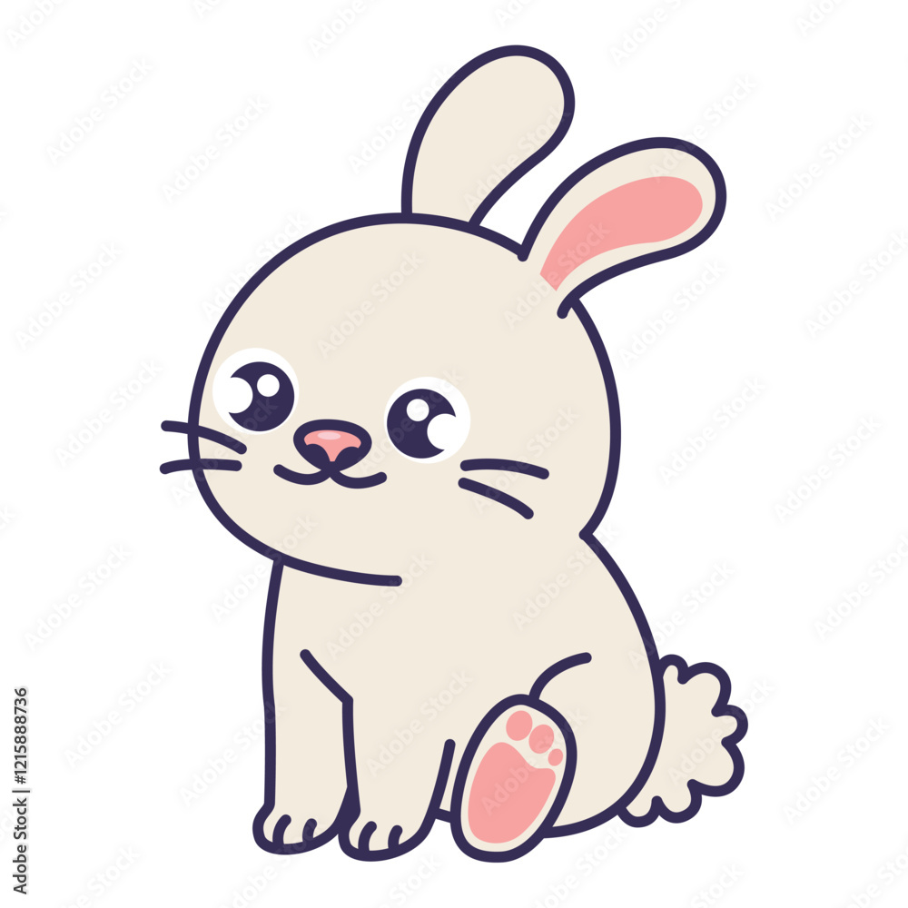 Fototapeta premium Rabbit with bowtie