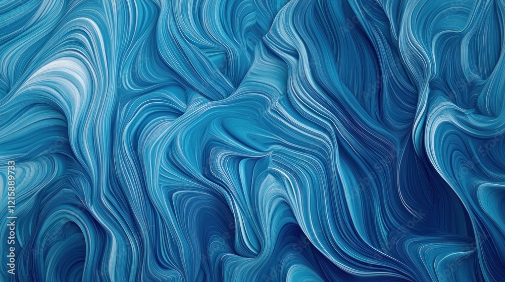 Fototapeta premium Abstract Blue Swirling Pattern