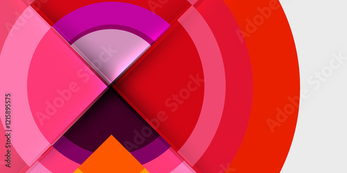 Target circle geometric abstract shapes. Vector Illustration For Wallpaper, Banner, Background, Card, Book Illustration, landing page