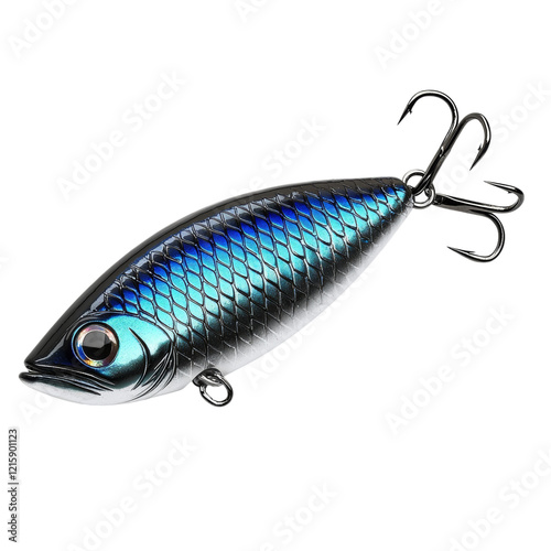 Colorful Fishing Lure with Realistic Design Isolated on transparent background