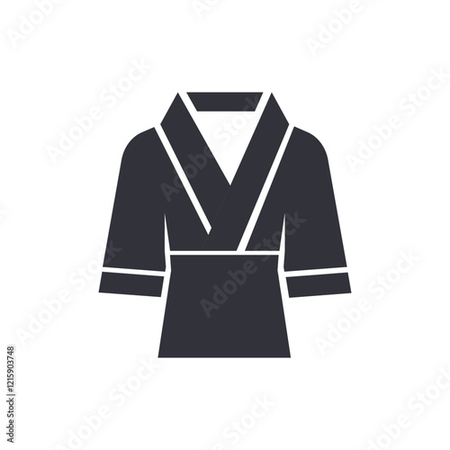 Boxing robe solid icons, minimalist vector illustration ,simple transparent graphic element .Isolated on white background