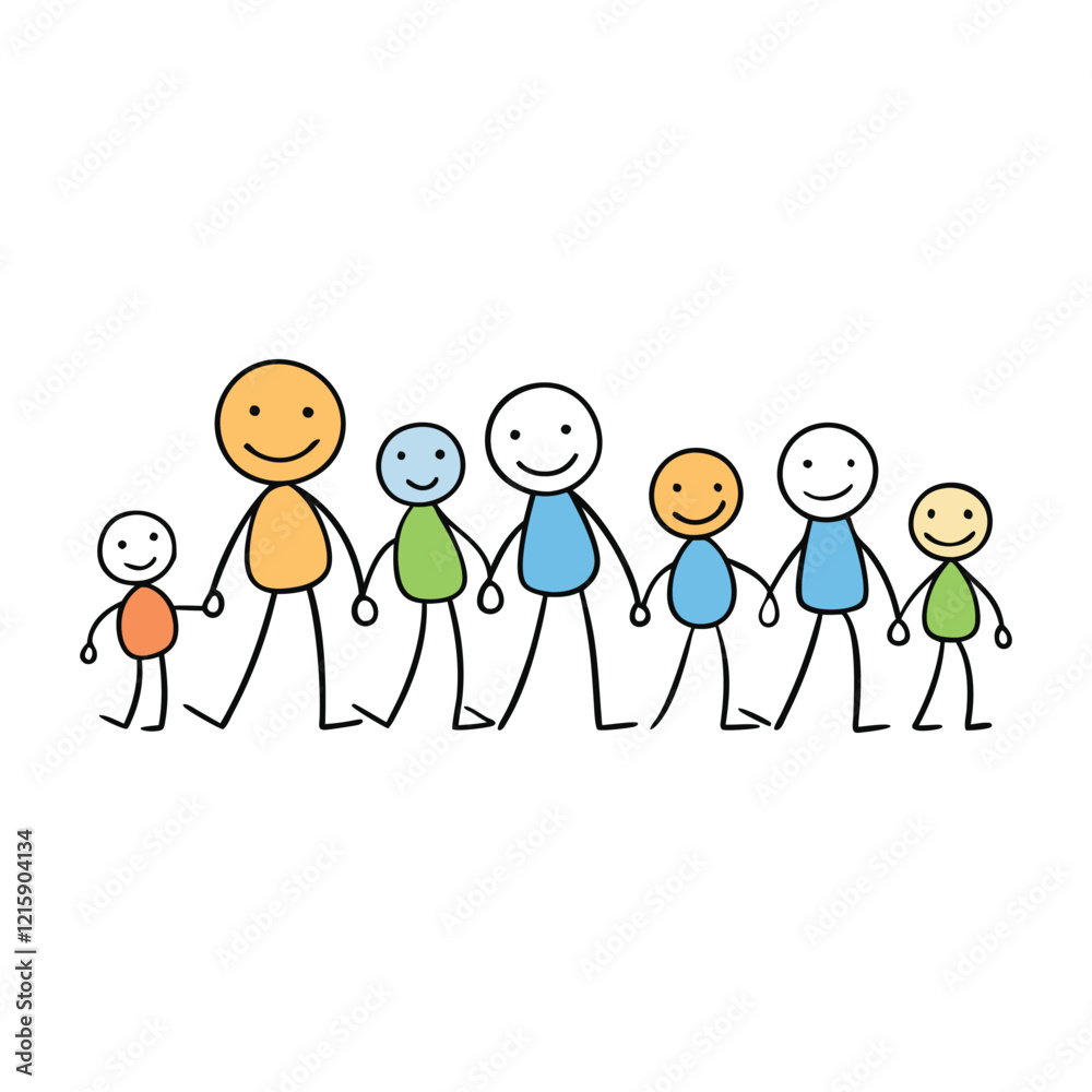 A crowd of stick-figure people, varied in poses, scattered across a scene, showcasing a simple yet lively group of individuals, all identical in form but distinct in movement. A crowd of stick-figure people, varied in poses, scattered across a scene, showcasing a simple yet lively group of individuals, all identical in form but distinct in movement.