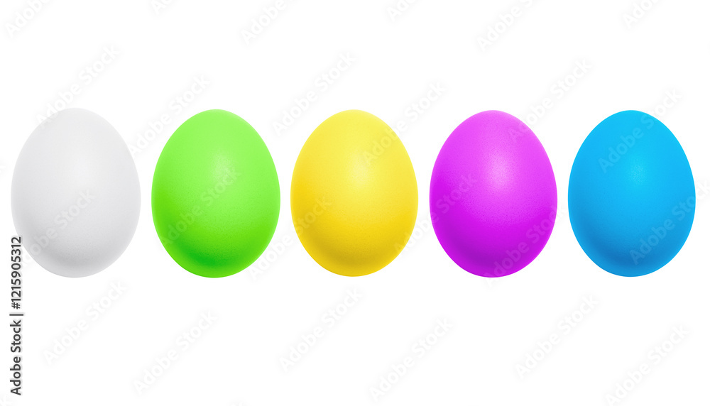 Colorful eggs isolated on white background. Colorful eggs isolated on white background.