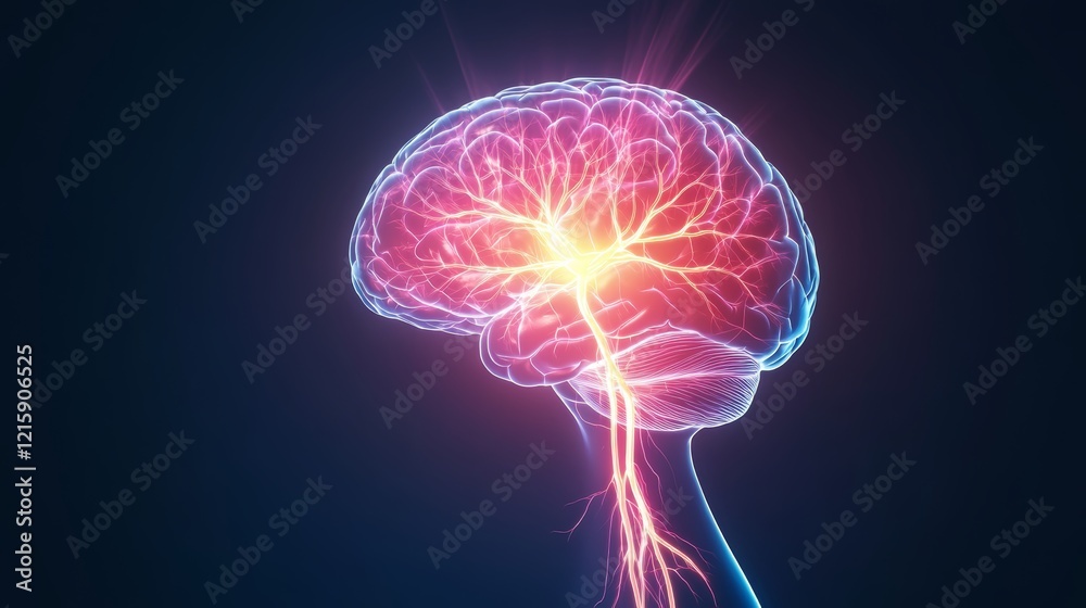 Illuminated Human Brain Anatomy. Illuminated Human Brain Anatomy.