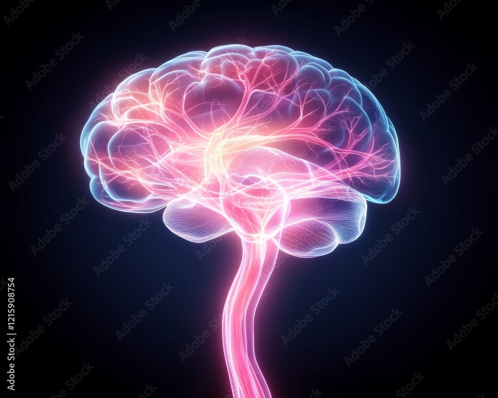 Illuminated Human Brain Anatomy. Illuminated Human Brain Anatomy.