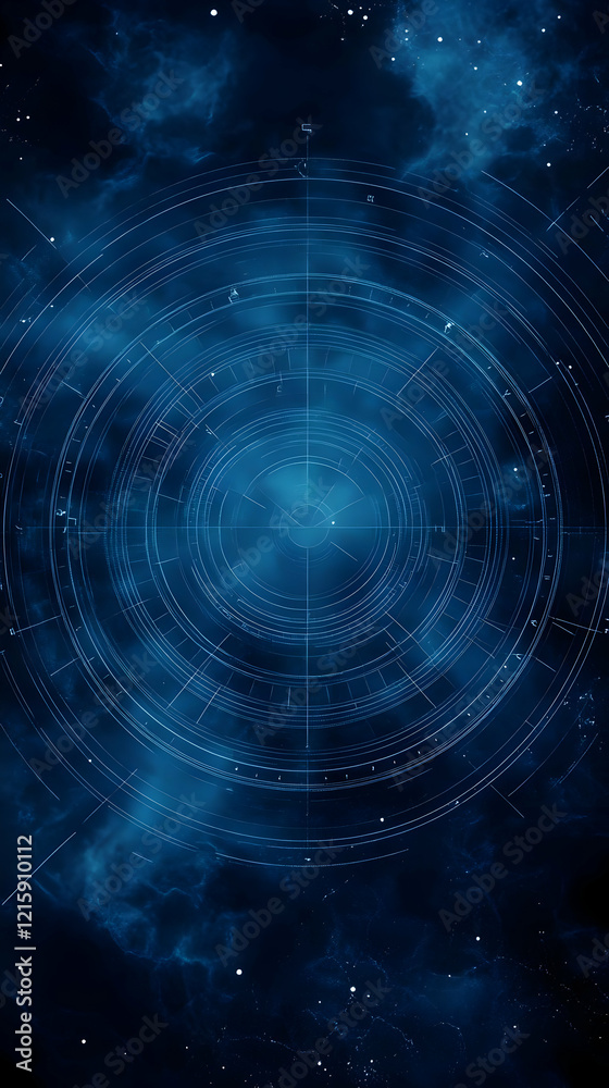 Abstract Blue Nebula Background Abstract Blue Nebula Background
