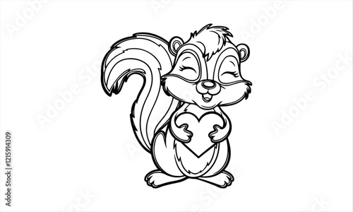 a cute animals vector art illustration