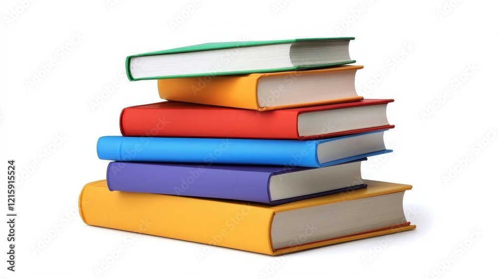 Stack of books on white background, high quality professional photography, Best Book Photo, Education, school, library Stack of books on white background, high quality professional photography, Best Book Photo, Education, school, library