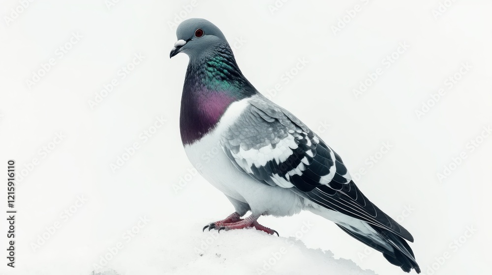 a Pigeon on the white background a Pigeon on the white background