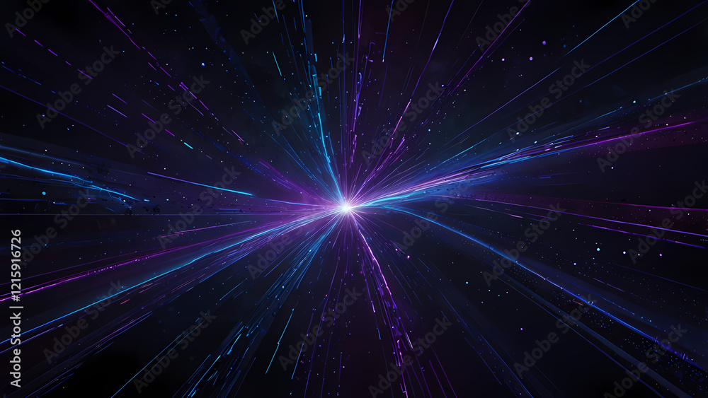 Neon Light Intersections in a Dark Sci-Fi Space Background
Neon Light Intersections in a Dark Sci-Fi Space Background