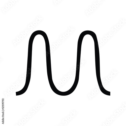 Sound Wave Icon. Digital Illustration of Sound Waves. Audio Wave. Music waves. Bar beats, frequency patterns. Sound movement, spectrum, equalizer waves.