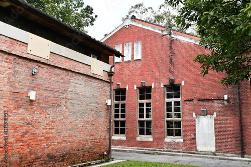 Huashan 1914 Creative Park is a vibrant cultural space in Taipei, featuring preserved red brick buildings from the Japanese era, now repurposed into an artistic hub. photo