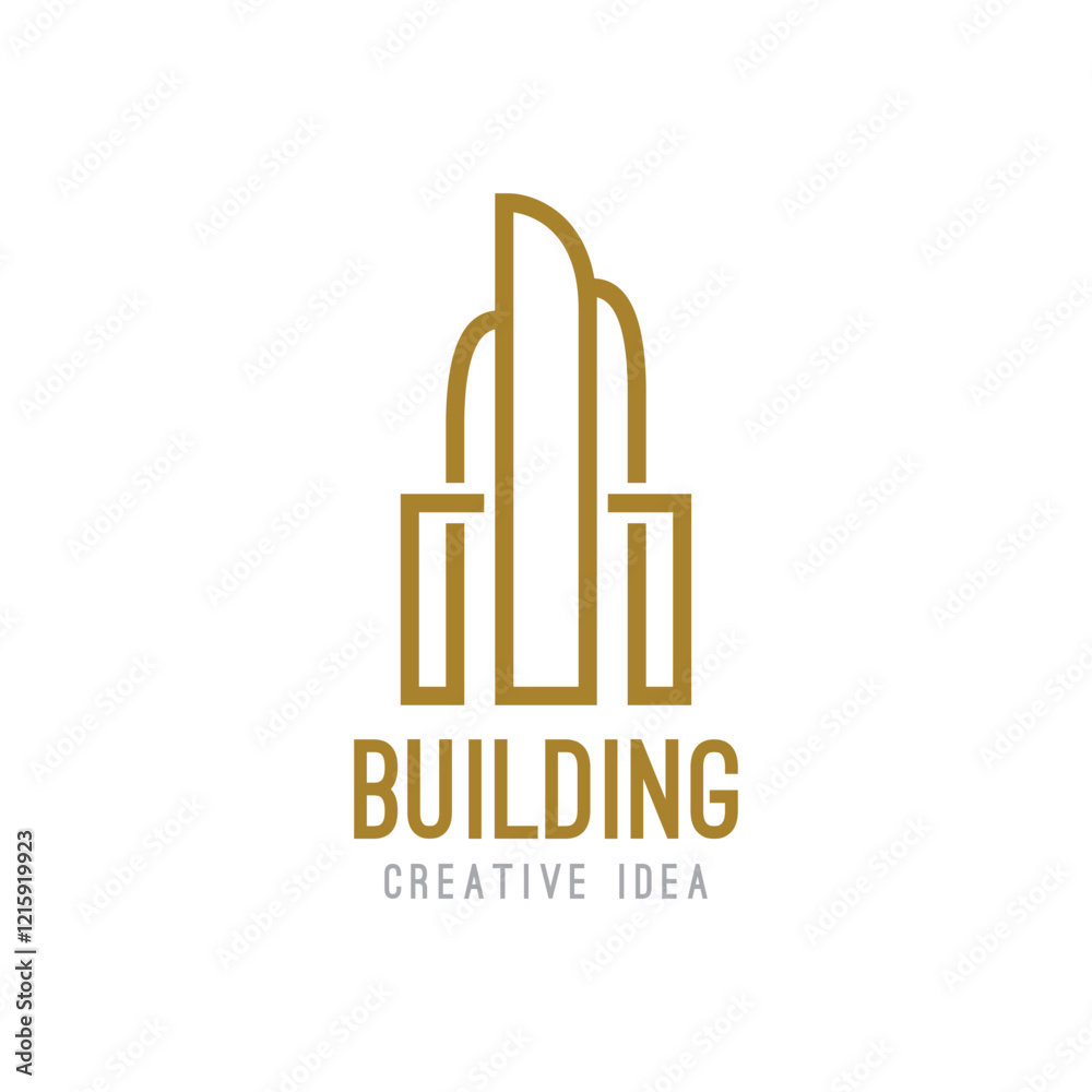 Creative Building Concept Logo Design Template Creative Building Concept Logo Design Template