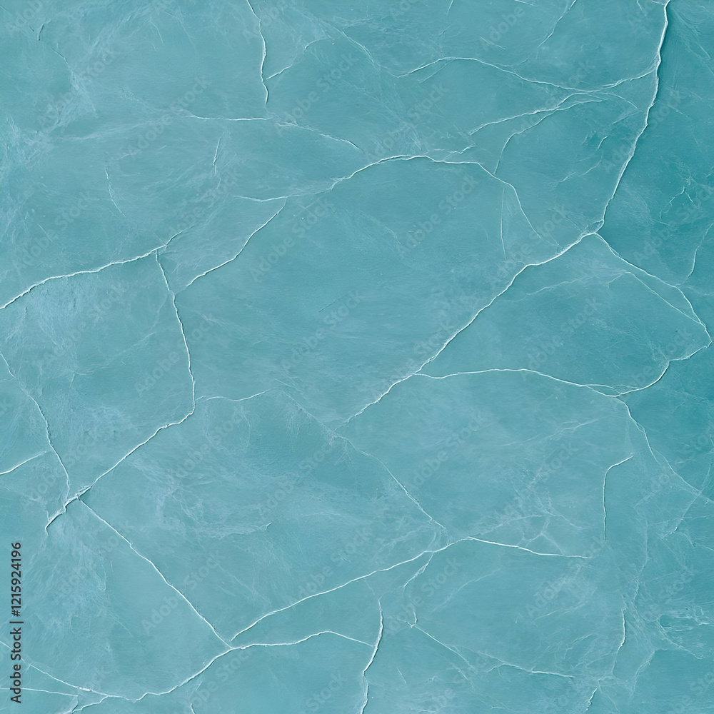 Obraz premium Teal Cracked Texture Abstract Background