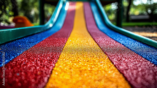 Colorful Playground Slide: Fun Summer Activities for Kids photo