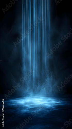 Abstract Blue Light Background Illustration