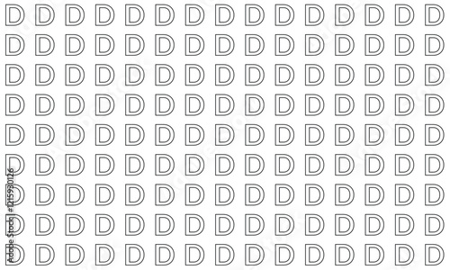 abstract trendy outline d letter pattern perfect for background.