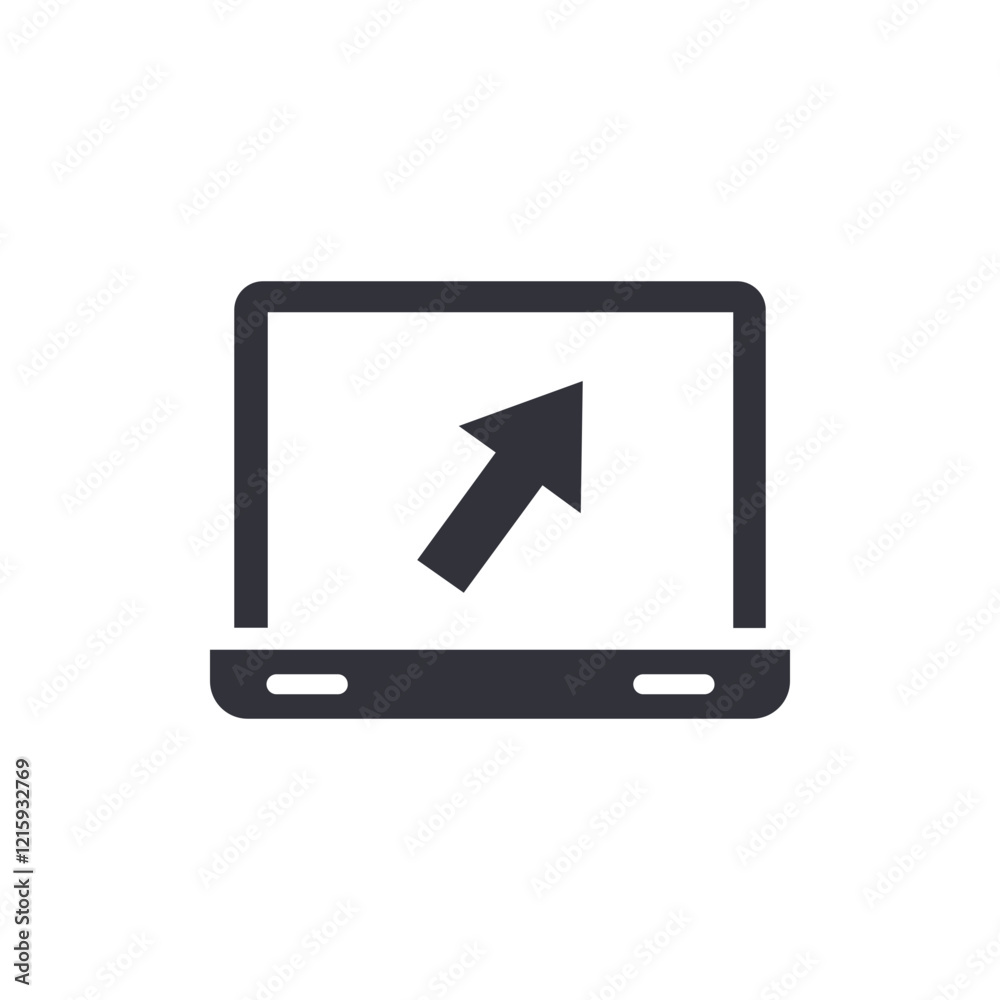 Startup program solid icons, minimalist vector illustration ,simple transparent graphic element .Isolated on white background