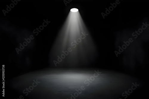 Dark Stage Spotlight 3D Background