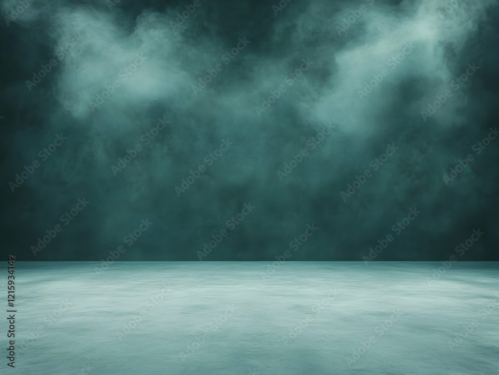 Teal Smoke Abstract Background Illustration Teal Smoke Abstract Background Illustration
