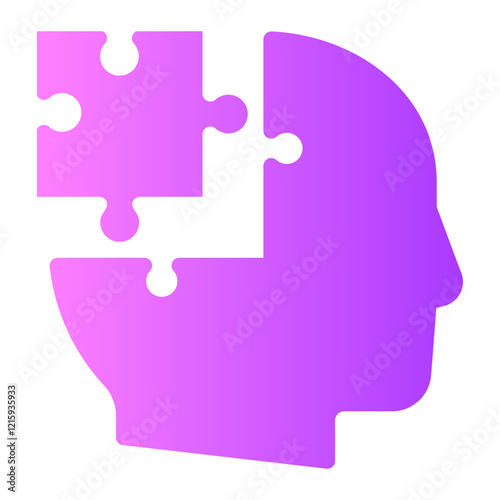 problem solving gradient icon