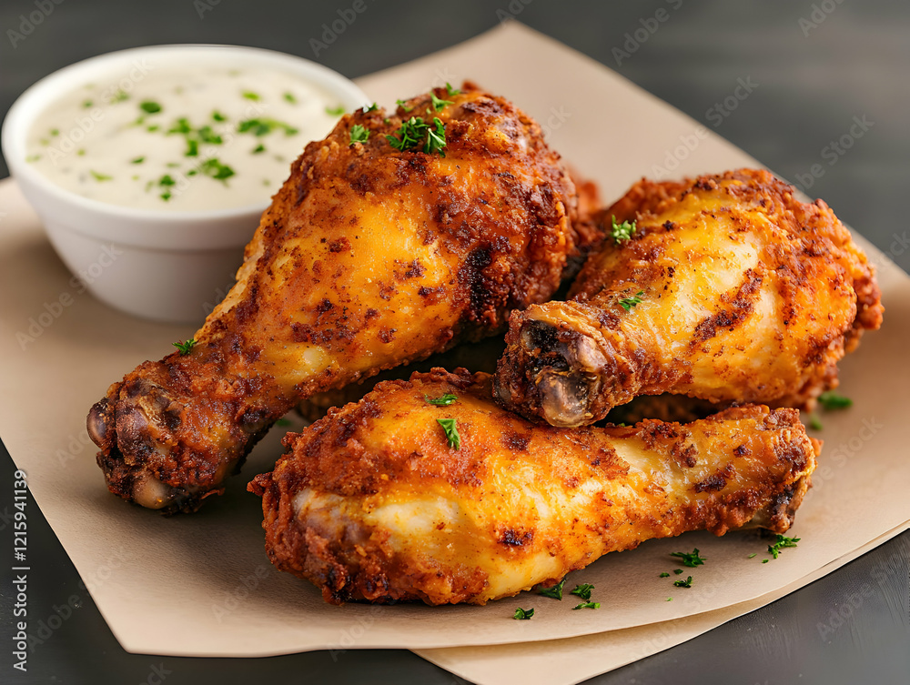 Crispy Fried Chicken Drumsticks Crispy Fried Chicken Drumsticks