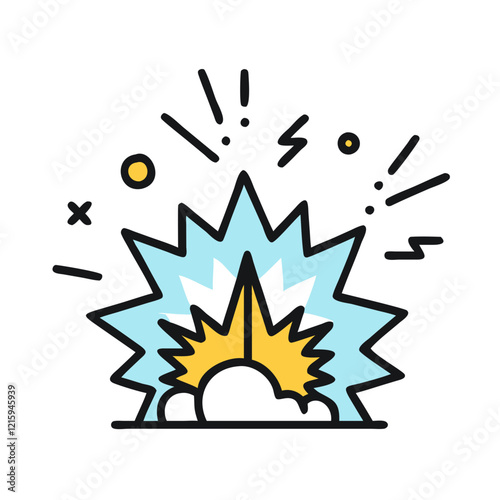 explosion icon design