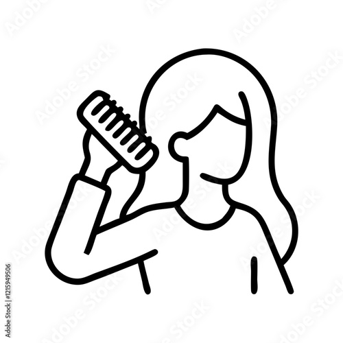  brushing-hair-.svg