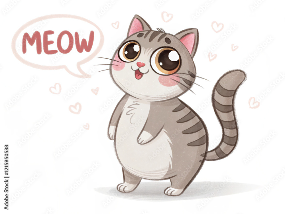 Obraz premium cat, animal, cartoon, vector, kitten, pet, cute, illustration, art, kitty, feline, domestic, drawing, pets, character, fun, animals, fur, funny, tail, painting, mammal, design, paw, sitting