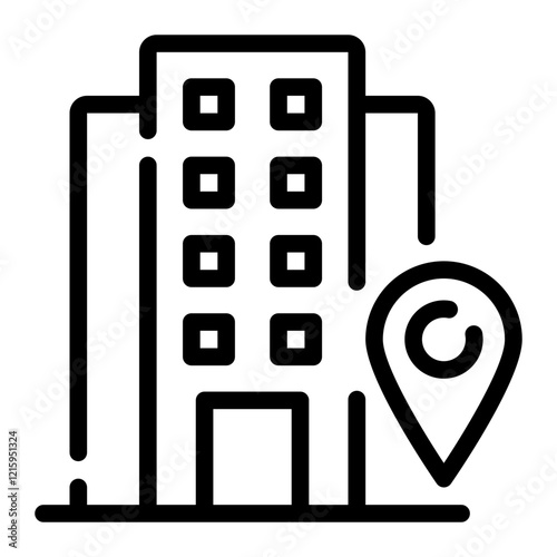 location line icon
