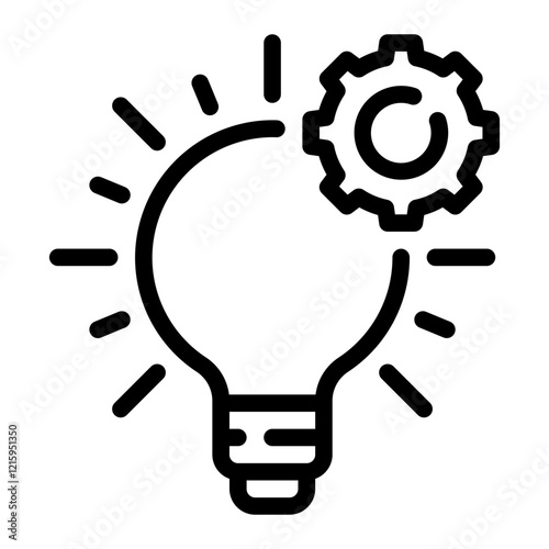 modernization line icon