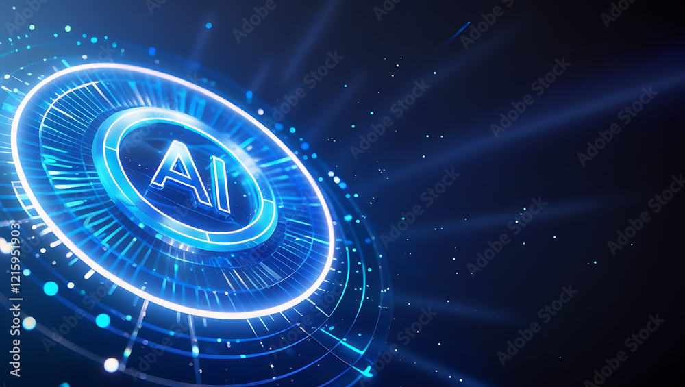Obraz premium businessman pressing virtual button AI, artificial intelligence programming interface. cloud computing concept, cloud technology, Saas, Paas, Iaas. AWS Services 