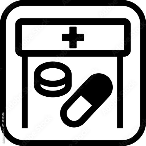 薬局を案内する標識