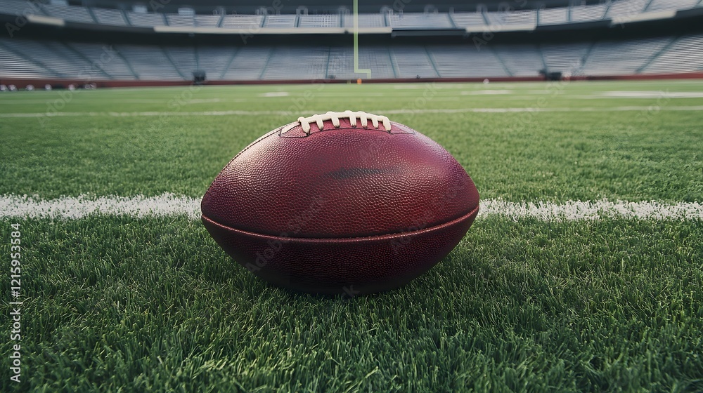 American Football on a Stadium Field American Football on a Stadium Field