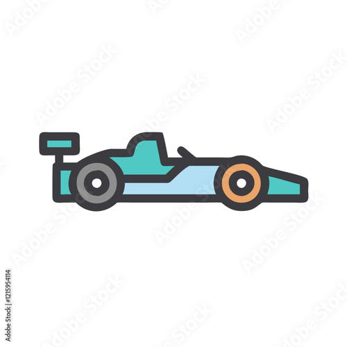 formula one car icon design