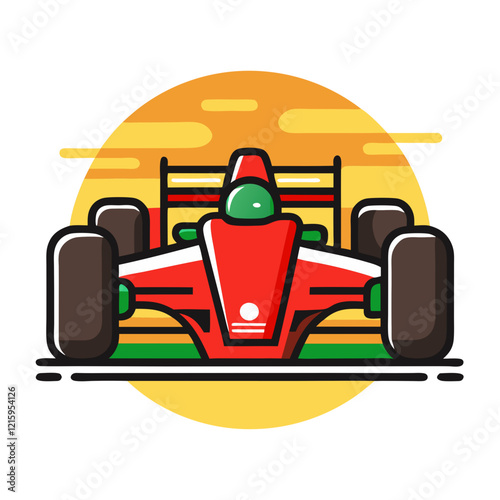 formula one car icon design