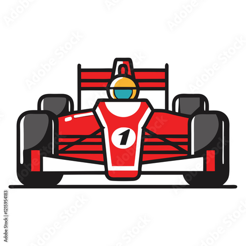 formula one car icon design