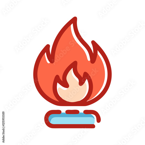 gas flame icon design