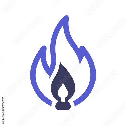 gas flame icon design