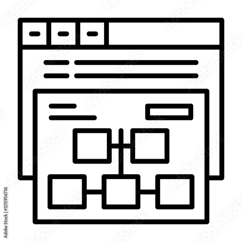Sitemap Outline Style Icon