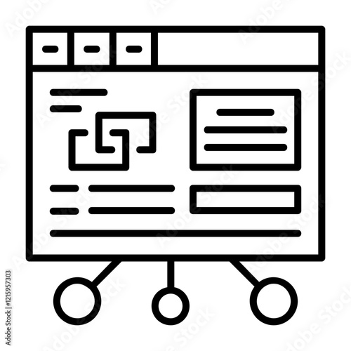 Link outreach Outline Style Icon