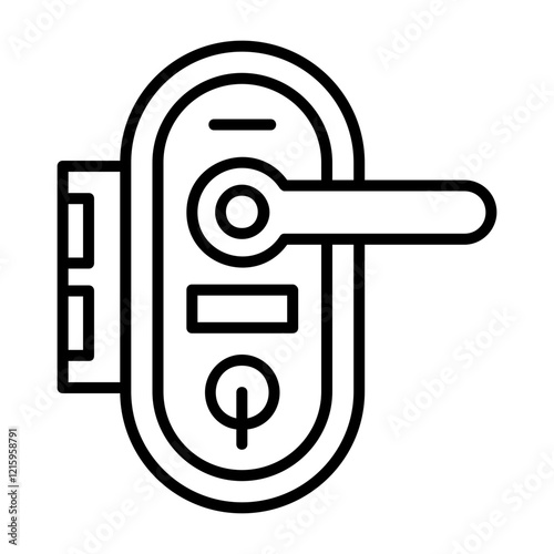 Door handle Outline Style Icon