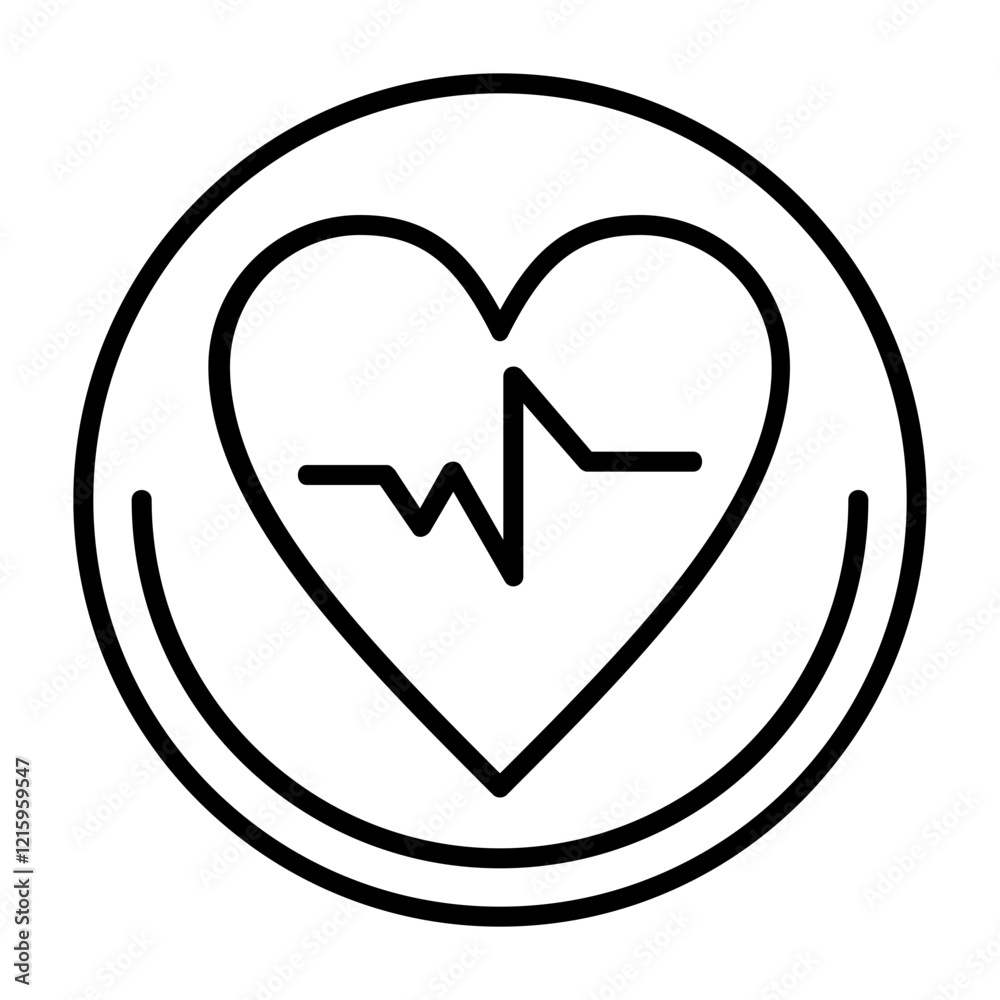 Ecg Outline Style Icon Ecg Outline Style Icon