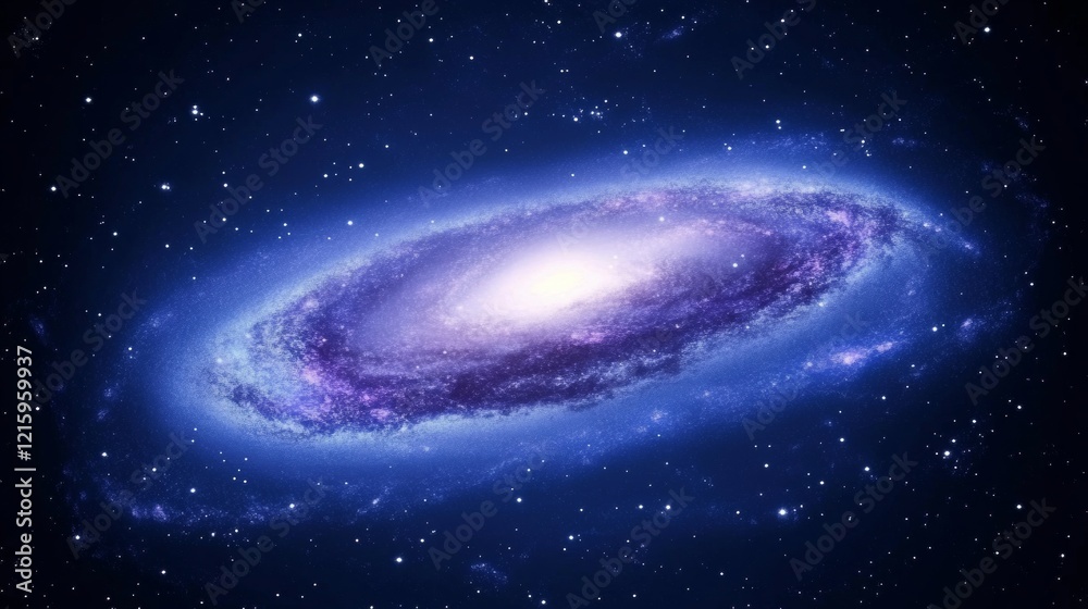 Obraz premium Spiral Galaxy Cosmic Nebula Stellar Dust Cloud