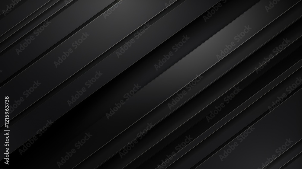 Obraz premium Abstract black background with diagonal lines creating a sleek, modern texture.