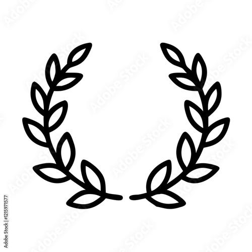 laurel wreath icon design